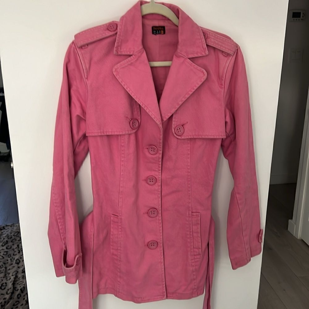 Bershka vintage cotton belted Jacket L